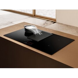 Entegre Aspiratörlü İndüksiyon Ocak 83 Cm