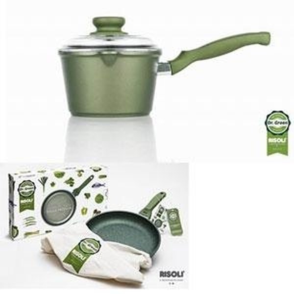 DR GREEN 16CM SAUCEPOT+GLASS LID